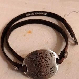 Genuine leather wrap bracelet